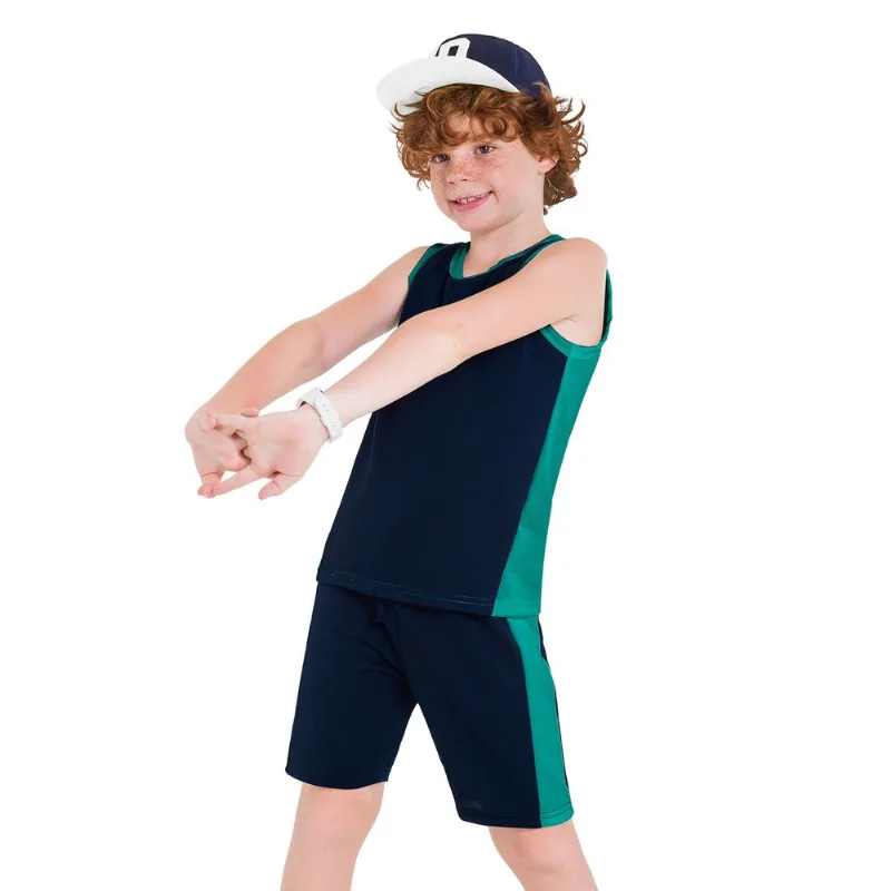 Conjunto Infantil Masculino Regata + Bermuda Kyly Moving 109810.6826.12