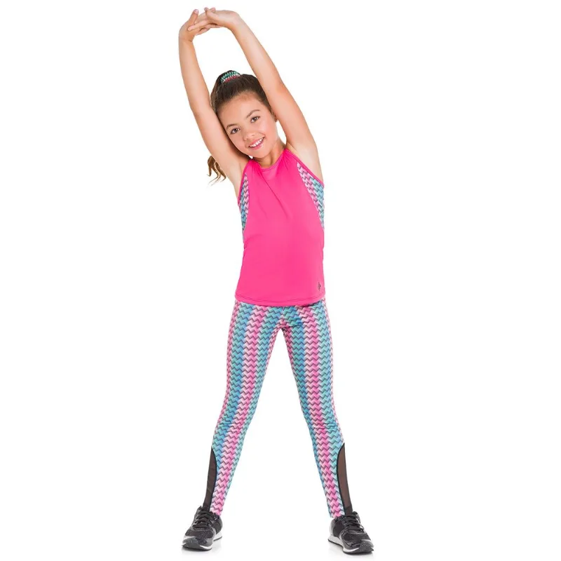 Conjunto Infantil Feminino Regata + Legging Kyly Moving 109803.9010.6