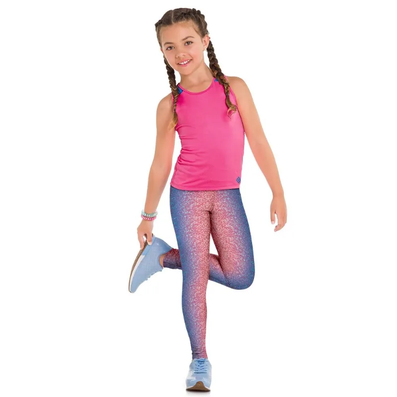 Conjunto Infantil Feminino Regata + Legging Kyly Moving 109802.0484.14