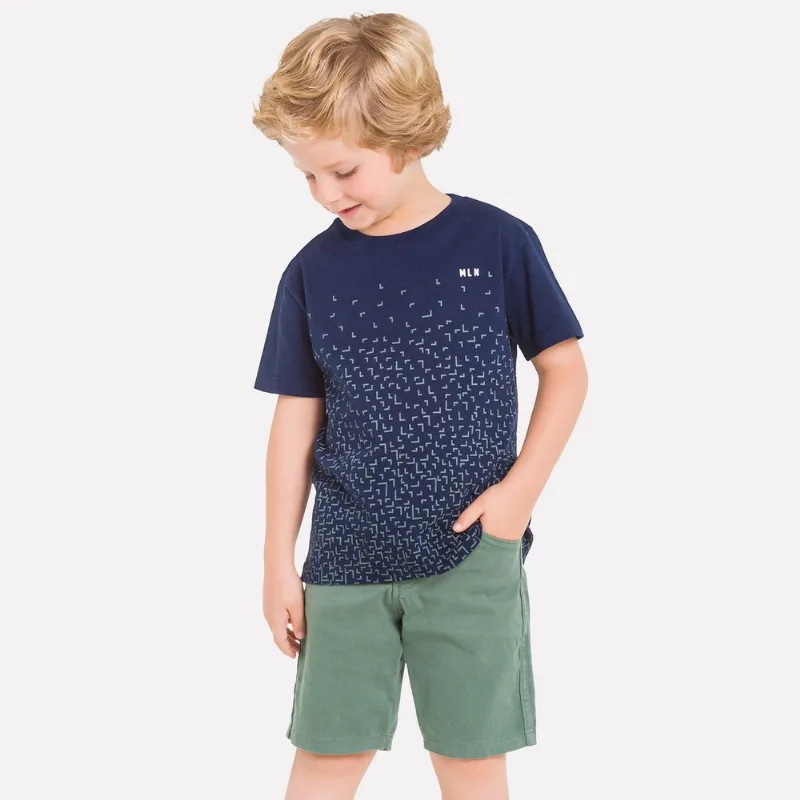 Conjunto Infantil Masculino Camiseta + Bermuda Milon M6907.6826.1