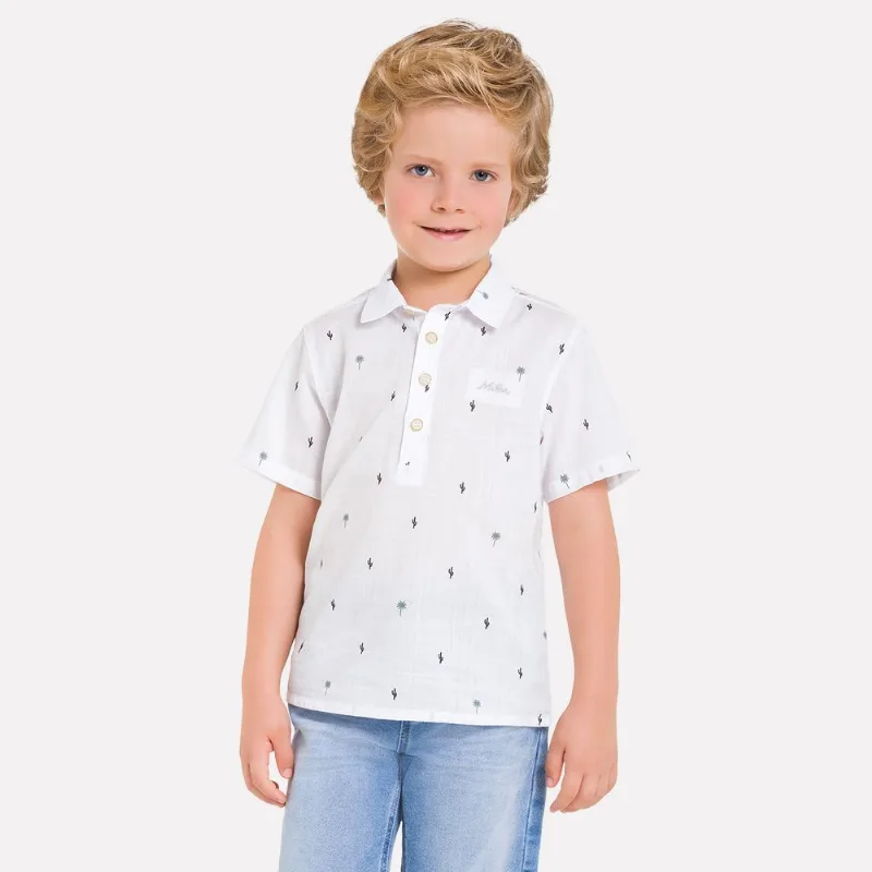 Camisa Infantil Masculina Milon Voil Flamê M6906.0001.8