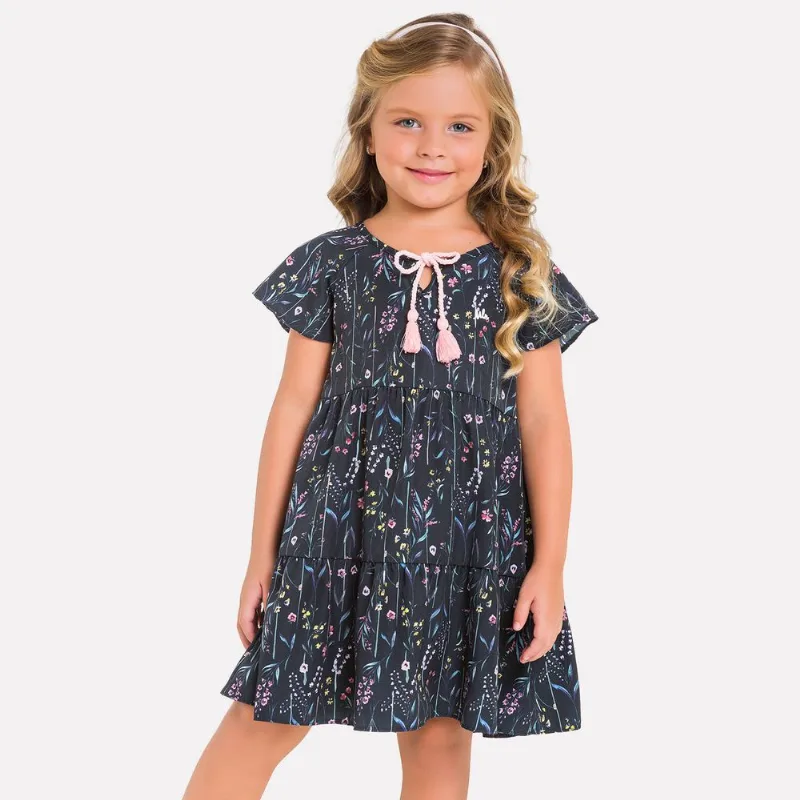 Vestido Infantil Milon Cetim M6784.4996.1