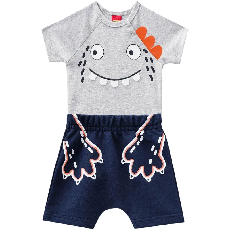 Conjunto Bebê Masculino Body + Bermuda Kyly 110112.0020.M