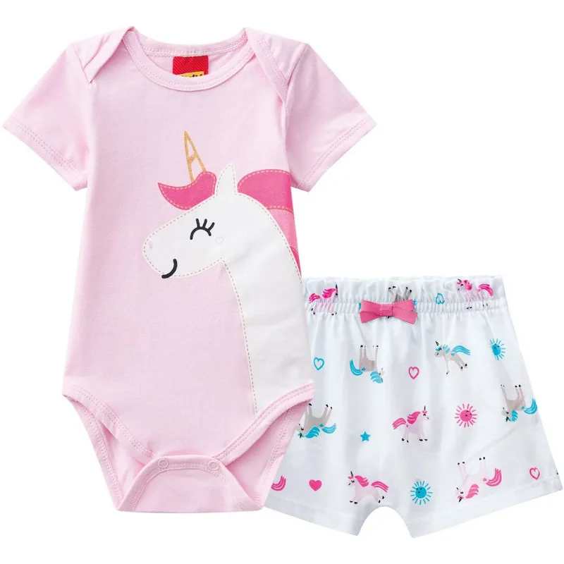 Conjunto Bebê Feminino Body + Short Kyly 110101.4996.M