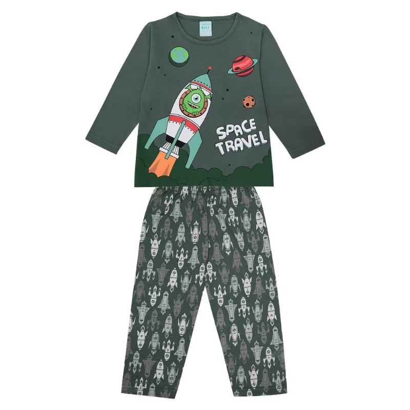 Pijama Infantil Masculino Camiseta + Calça Kyly 134496.70121.2