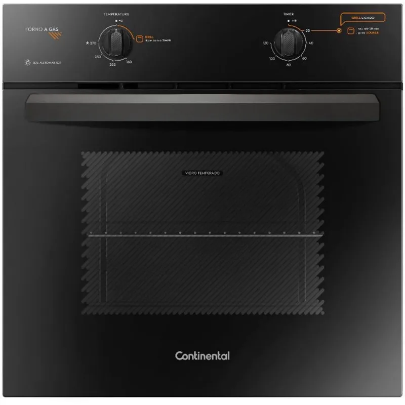 Forno de Embutir Continental OC8GP 73L à Gás com Grill - 220v