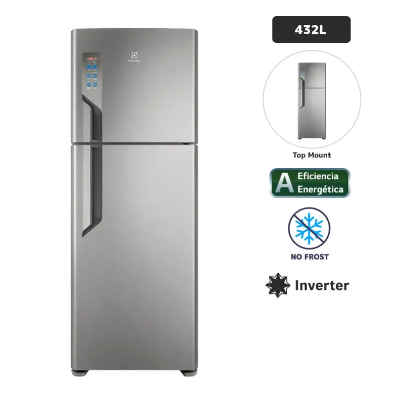 Refrigeradora ELECTROLUX 432L No Frost IT55S Gris
