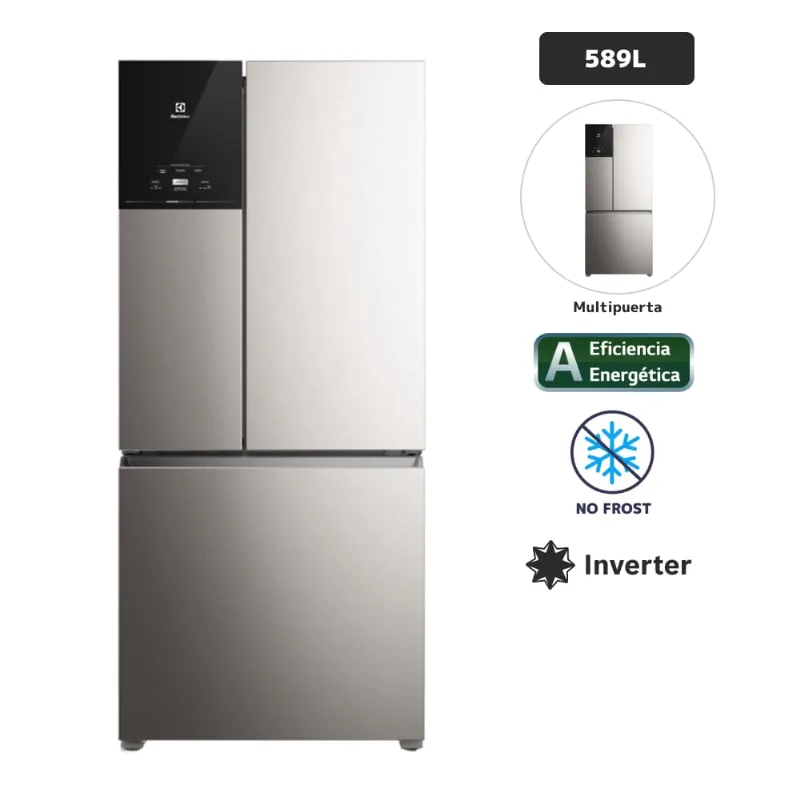 Refrigeradora ELECTROLUX 589L No Frost IM8S Gris