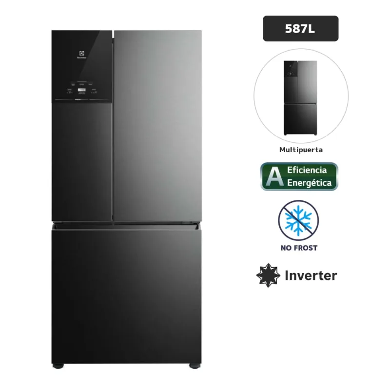 Refrigeradora ELECTROLUX 587L No Frost IM8B Negro