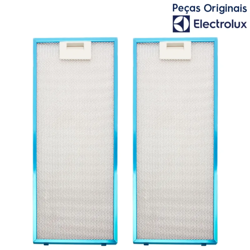 2 Filtros Metálicos Para Depurador Electrolux Retrátil De6rp E De6rx (a23370001) - Electrolux