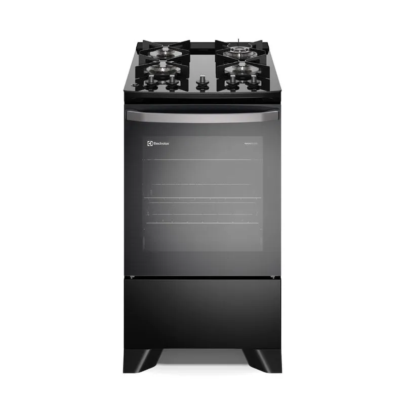 Cocina 4 Quemadores Negro con Mesa de Vidrio Electrolux (FE4GP) - Electrolux