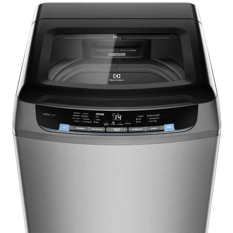 Lavadora Electrolux Carga Superior 16Kg Dispensador Autolimpiable Efficient Care Gris EWIX16F3CSG - Electrolux