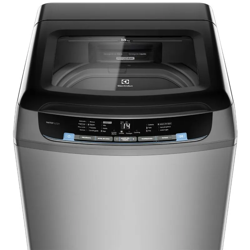 Lavadora Electrolux Carga Superior 18Kg Dispensador Autolimpiable Essencial Care Gris EWIX18F3CSG - Electrolux