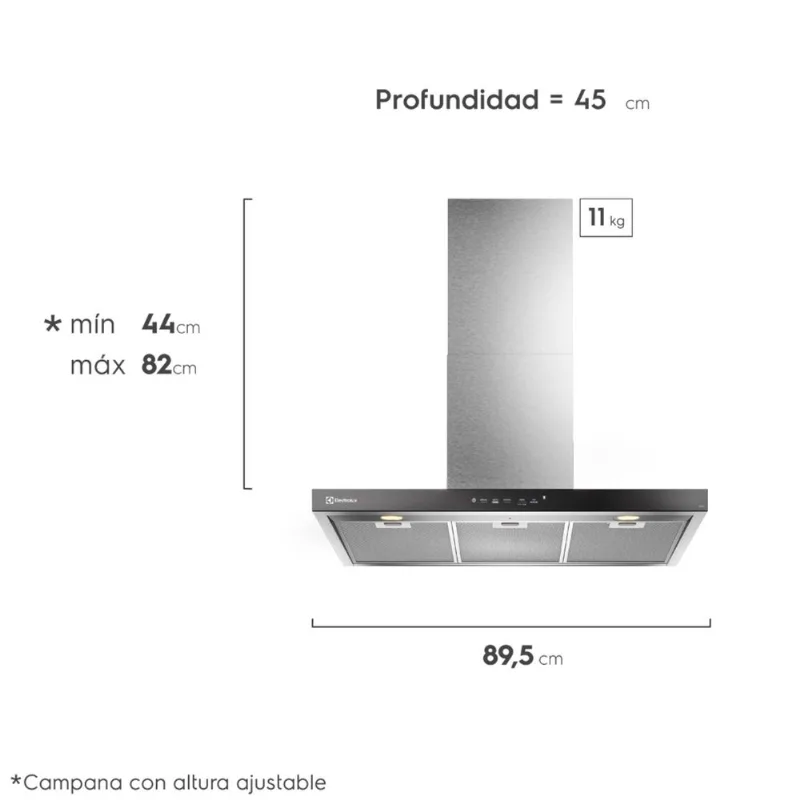 Campana Electrolux 90cm inx ce9tf - Electrolux