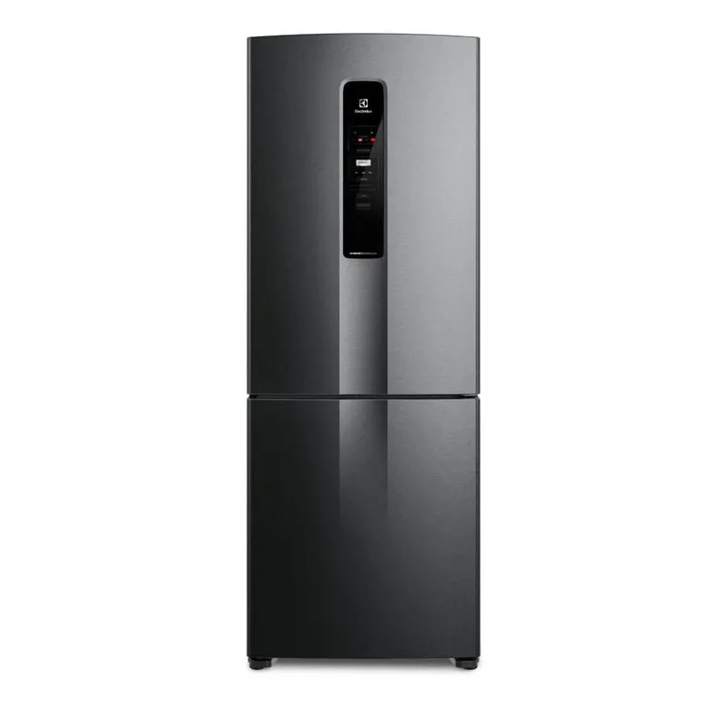 Nevera Electrolux Congelador Inferior No Frost 485L Inverter, AutoSense Negra IB7B - Electrolux