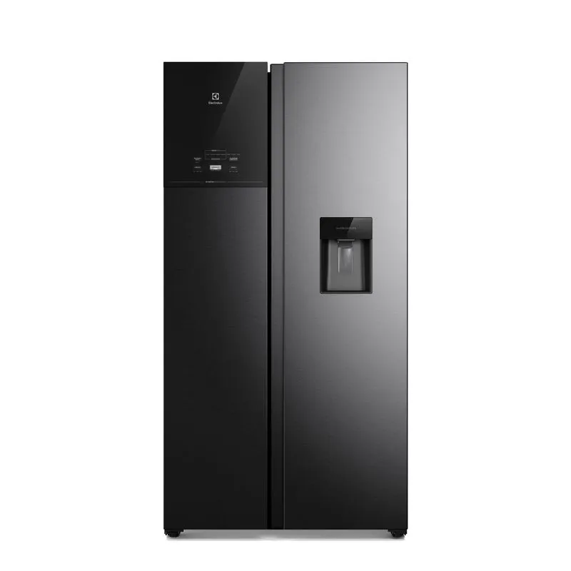 Refrigeradora Electrolux Frost Free Inverter 611L Efficient con AutoSense Side by Side Black (ERS65F2P5BB) - Electrolux