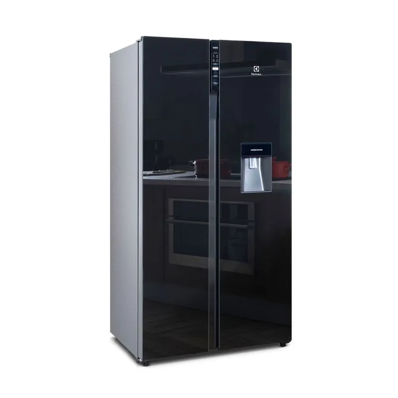 Refrigeradora Electrolux side by side 522L no frost inverter autosense con dispensador de agua gris ERSB54N6WXB Refrigerador no frost side by side inverter 522l ERSB54N6WXB electrolux - Electrolux