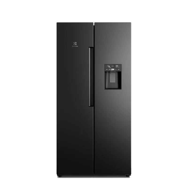Refrigeradora Electrolux side by side 419L no frost inverter autosense con dispensador de agua negro ERS45F3Q5EB Refrigerador No Frost Side By Side Electrolux Inverter ERS45F3Q5EB 419 Litros Black