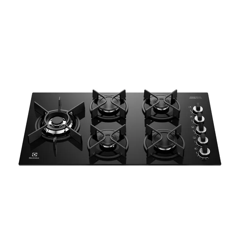 Cocina Empotrable a Gas 5 Hornillas Electrolux Expert CocciónPrecisa y Parrillas de Hierro Fundido (KE5GW) - Electrolux