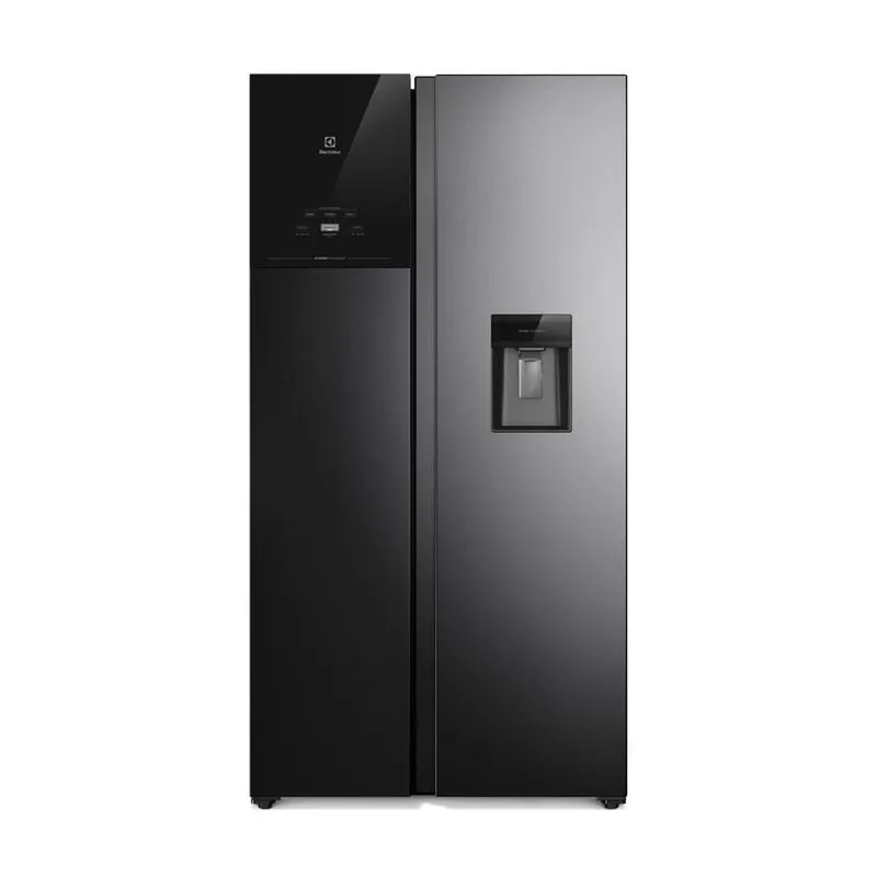 Refrigeradora Electrolux No Frost Side by Side 522L Inverter AutoSense Negra ERS53F2P5CB - Electrolux