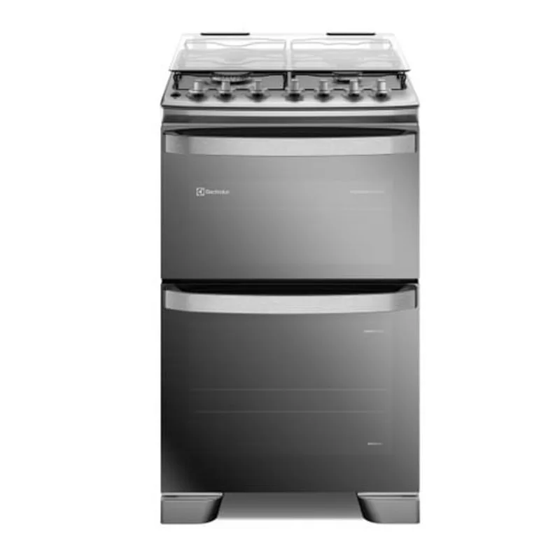 Cocina a Gas Electrolux Experience 4 Hornallas Doble Horno, PerfectCook y VaporBake Inox F4EDM Cocina a Gas Electrolux Experience 4 Hornallas Doble Horno, PerfectCook y VaporBake Inox (F4EDM) - Electrolux