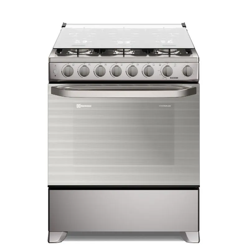 Cocina Electrolux 6 hornillas 76 cm Inox FE6TMR - Electrolux