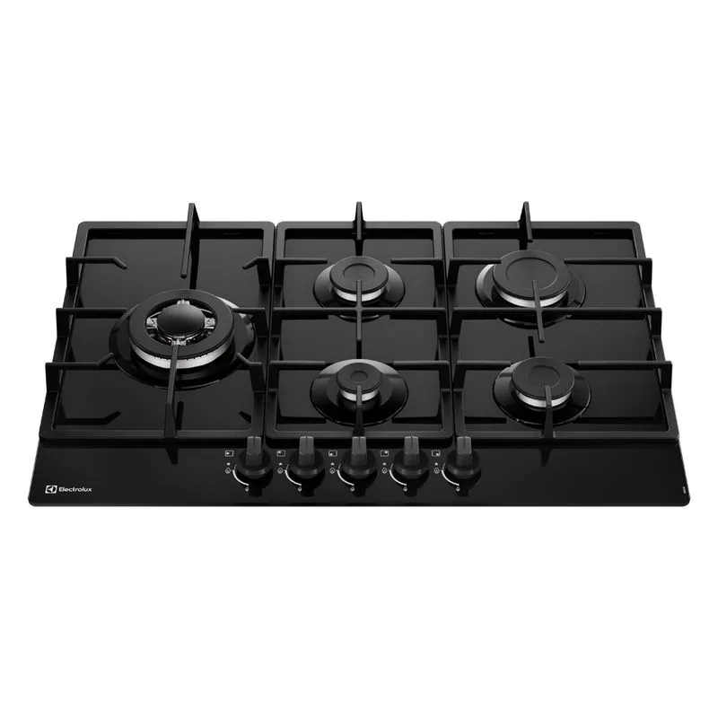 Encimera a gas 5 hornillas 75cm mesa de vidrio Electrolux KE5CB - Electrolux