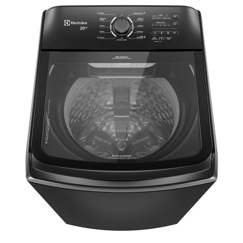 Lavadora Carga Superior Electrolux 20Kg Disolución Máxima Negra LP20I - Electrolux