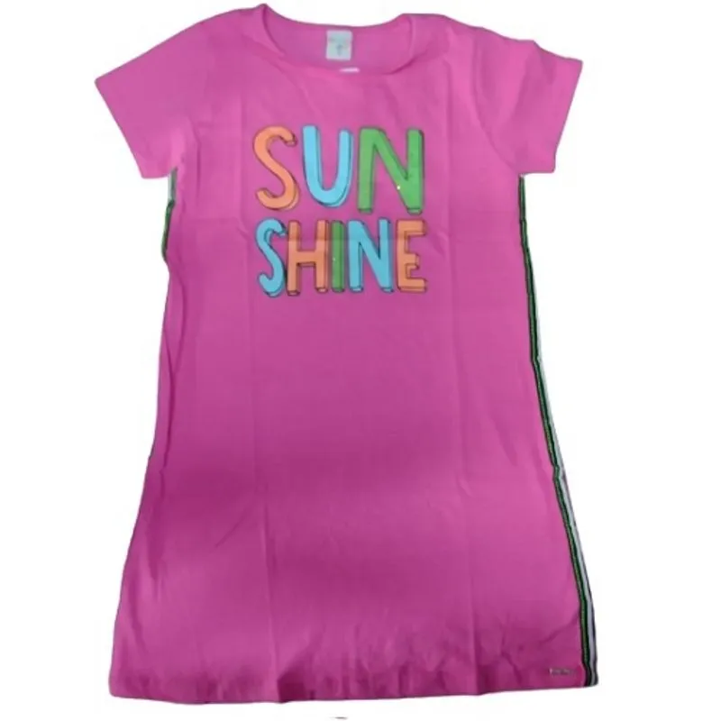 Vestido juvenil m/c have fun cotton sun shine