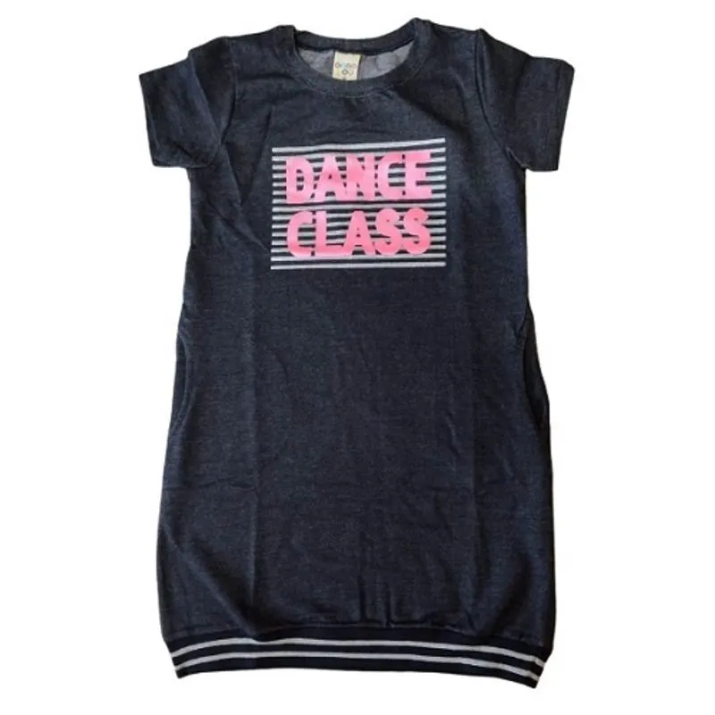 Vestido juvenil m/c have fun molecoton dance class