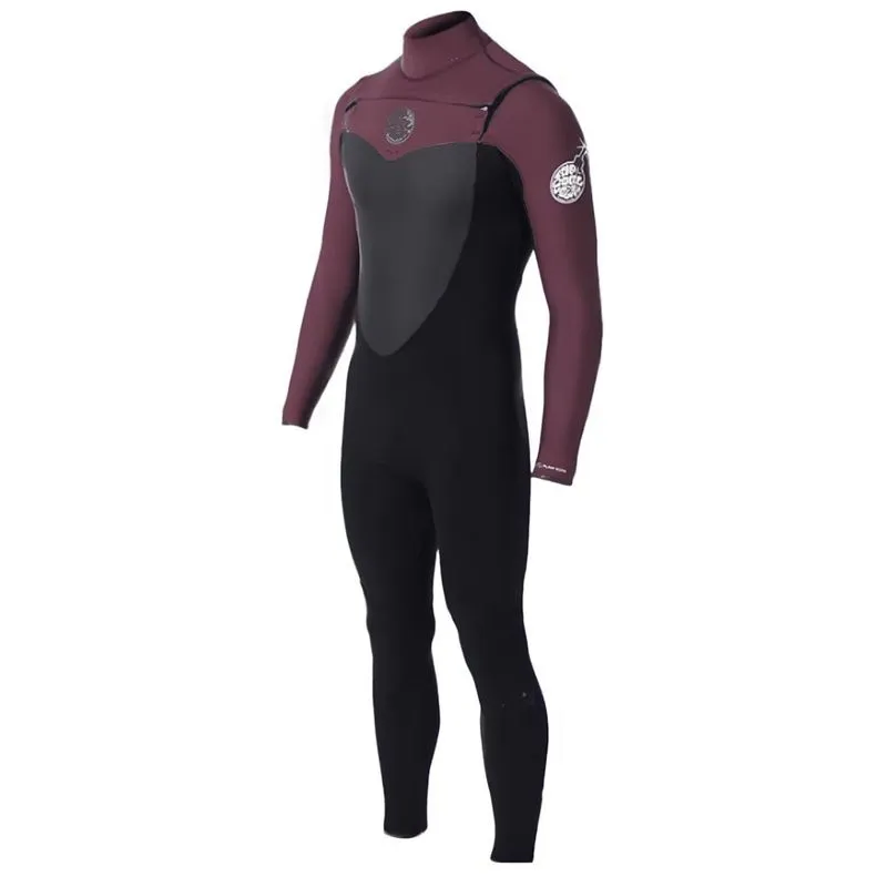 Long John Rip Curl FlashBomb 3.2mm Chest Zip E-5 Maroon
