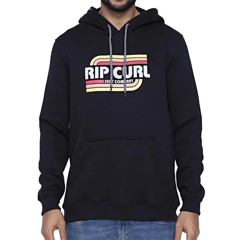 Moletom Rip Curl Canguru Hey Mamma Vintage Masculino Preto G / preto
