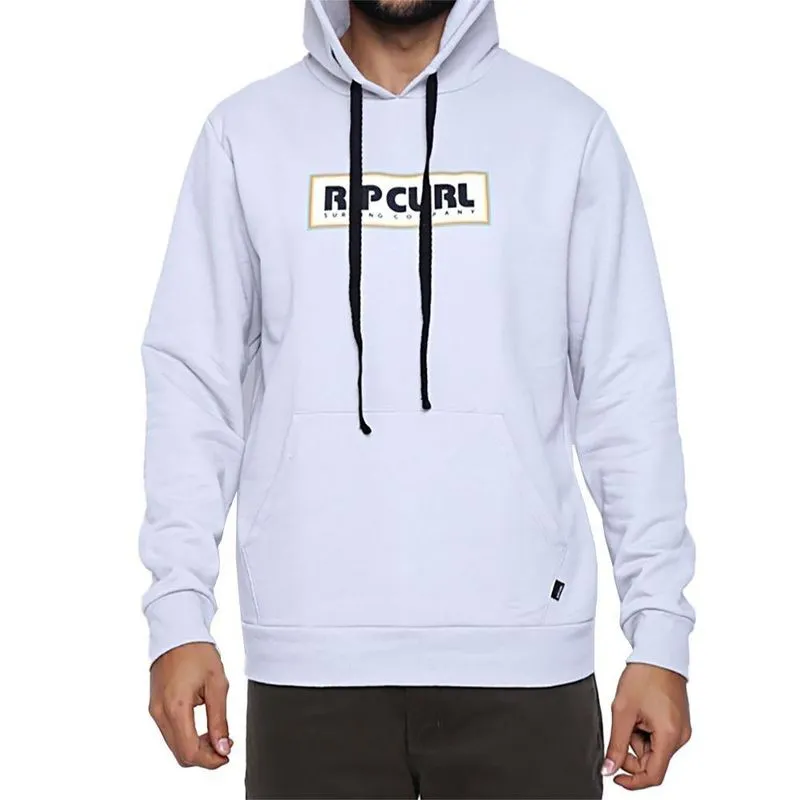 Moletom Rip Curl Canguru Mama Box Hood Masculino Cinza Claro GG / cinza