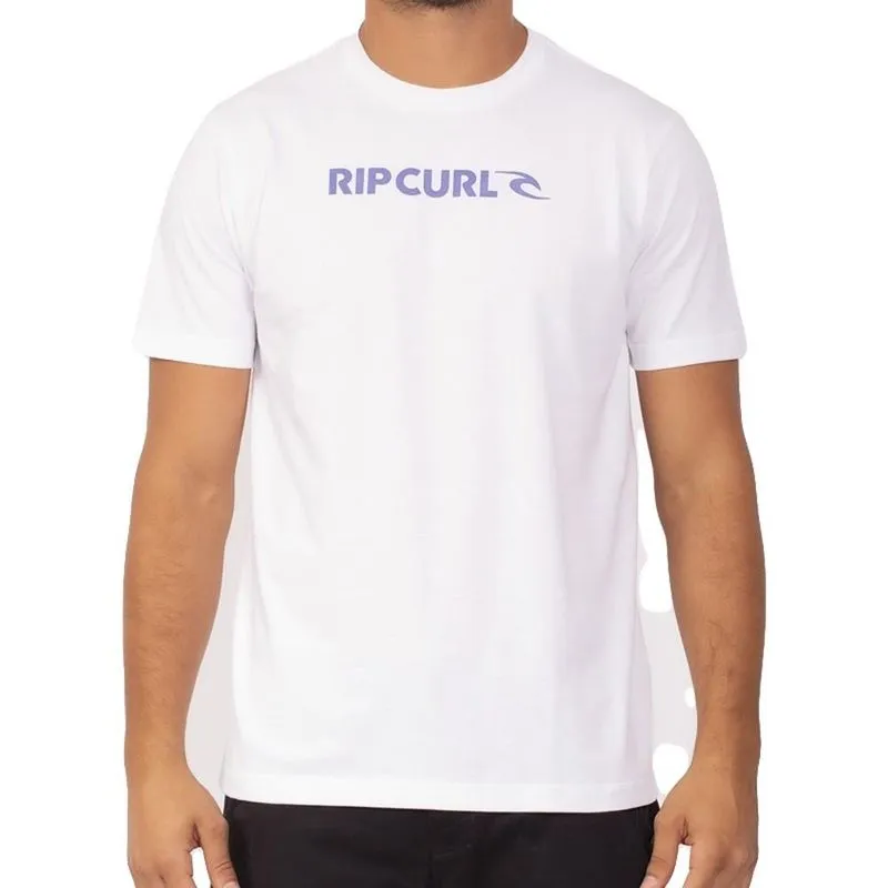Camiseta Rip Curl New Icon SM23 Masculina Branco P / branco