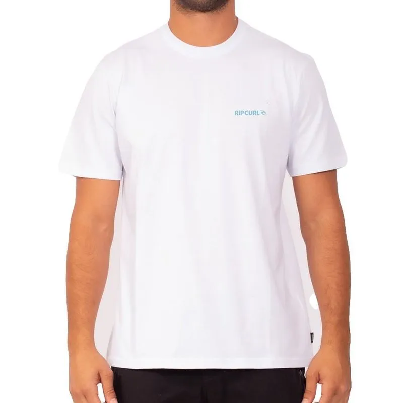 Camiseta Rip Curl Icon Colors SM23 Masculina Branco G / branco
