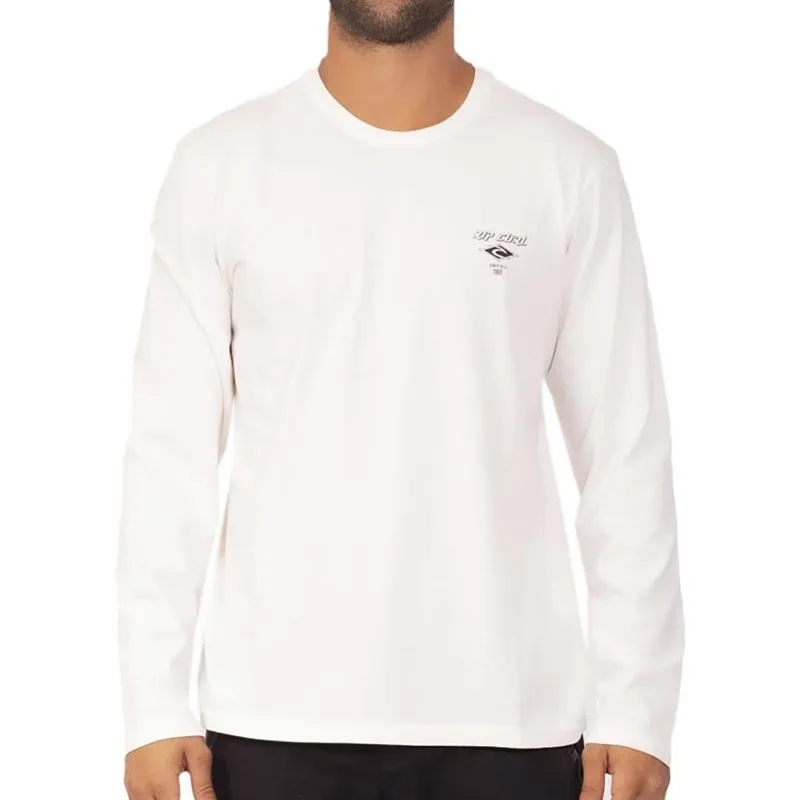 Camiseta Rip Curl Manga Longa Fadeout Essential WT23 Bone GG / bege