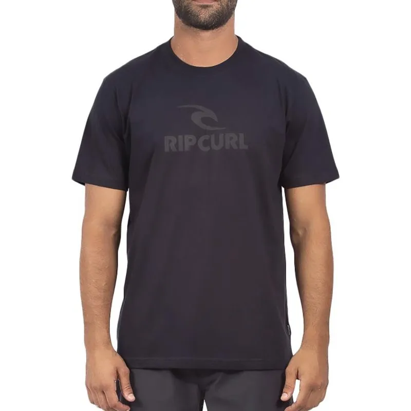 Camiseta Rip Curl Icon Logo SM24 Oversize Masculina Preto 3G / preto