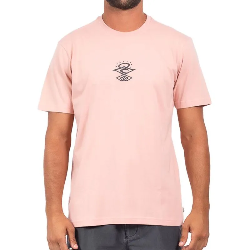 Camiseta Rip Curl Vintage Search SM24 Masculina Beige GG / rosa