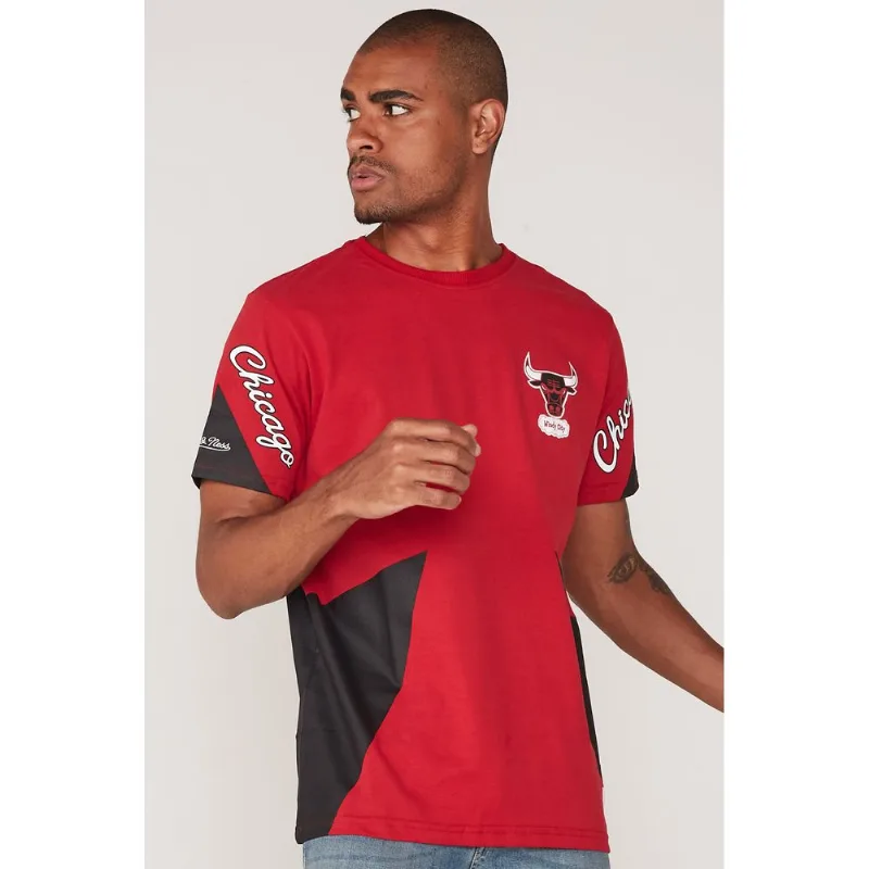 Camiseta Mitchell & Ness Estampada Chicago Bulls Vermelha - G
