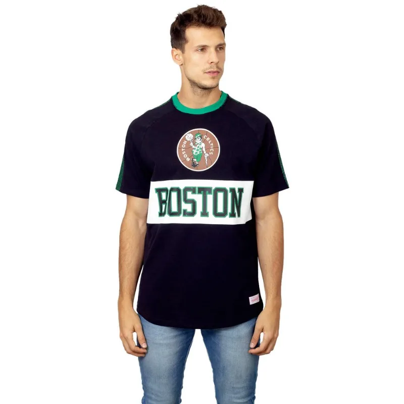 Camiseta Mitchell & Ness Especial Estampada Boston Celtics Preta - GG
