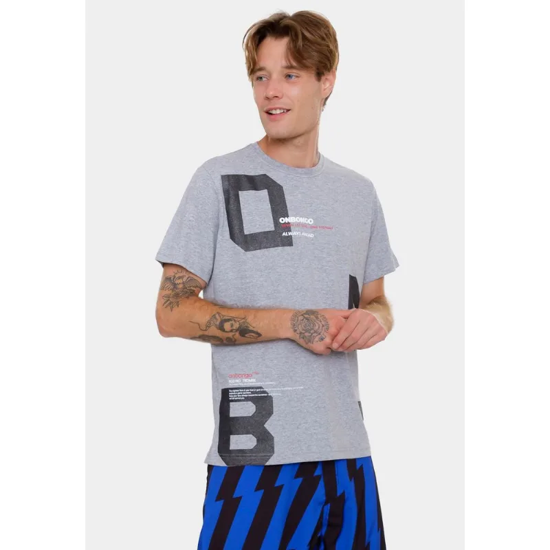 Camiseta Onbongo Fashion Cinza Mescla - M