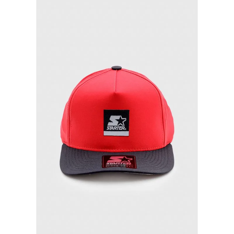 Boné Starter Aba Curva Snapback Vermelho - ÚNICO