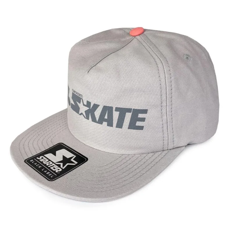 Boné Starter Aba Reta 100% Skate Cinza