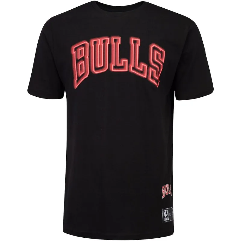 Camiseta Chicago Bulls NBA Blur Logo - Masculina Preto G