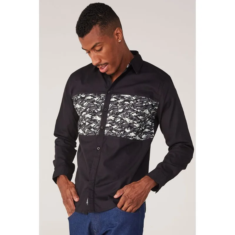 Camisa Ecko Manga Longa Preta - GG