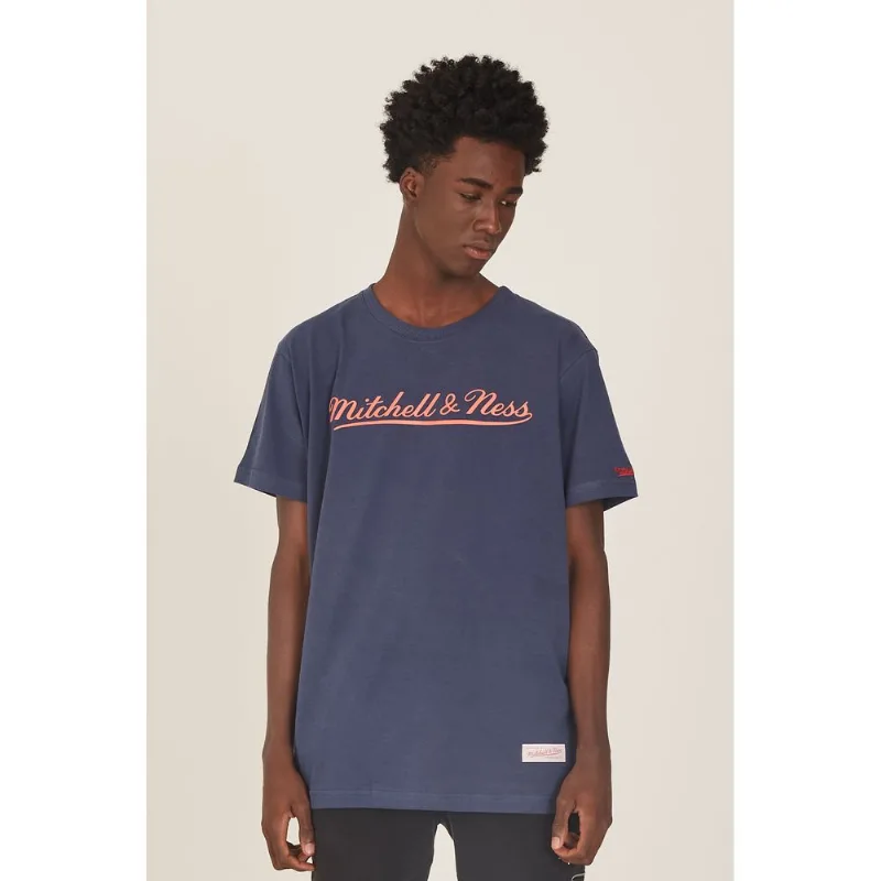 Camiseta Mitchell & Ness Estampada Branding Azul - M