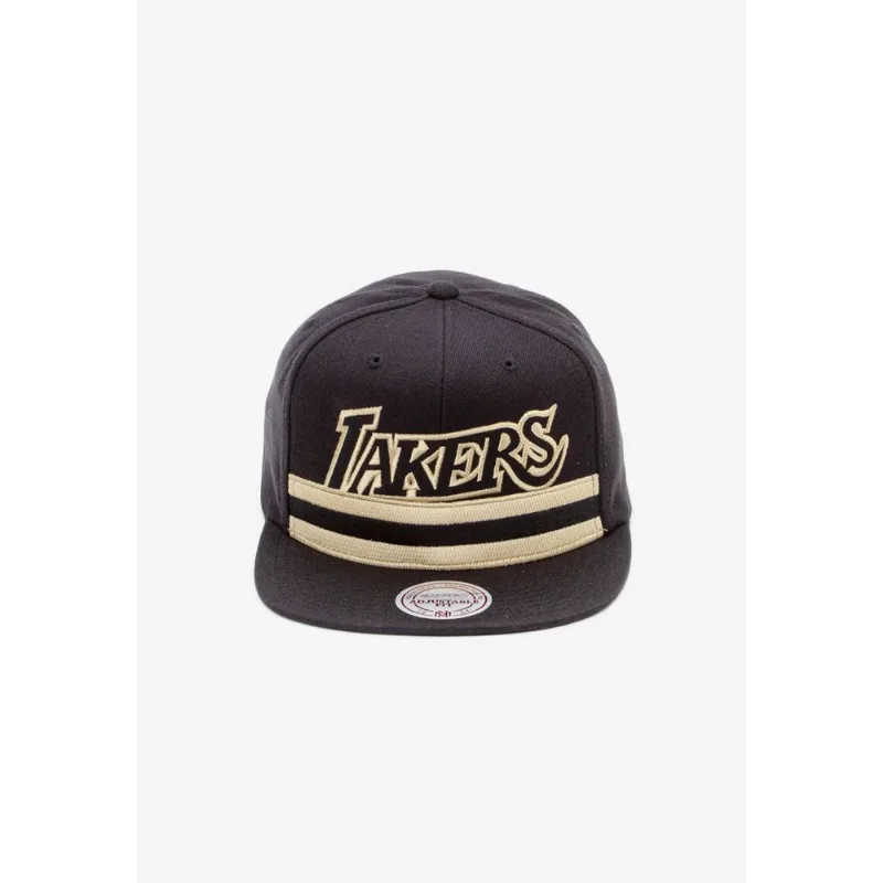 Boné Mitchell & Ness Aba Reta Snapback Los Angeles Lakers Kobe Bryant Preto - ÚNICO