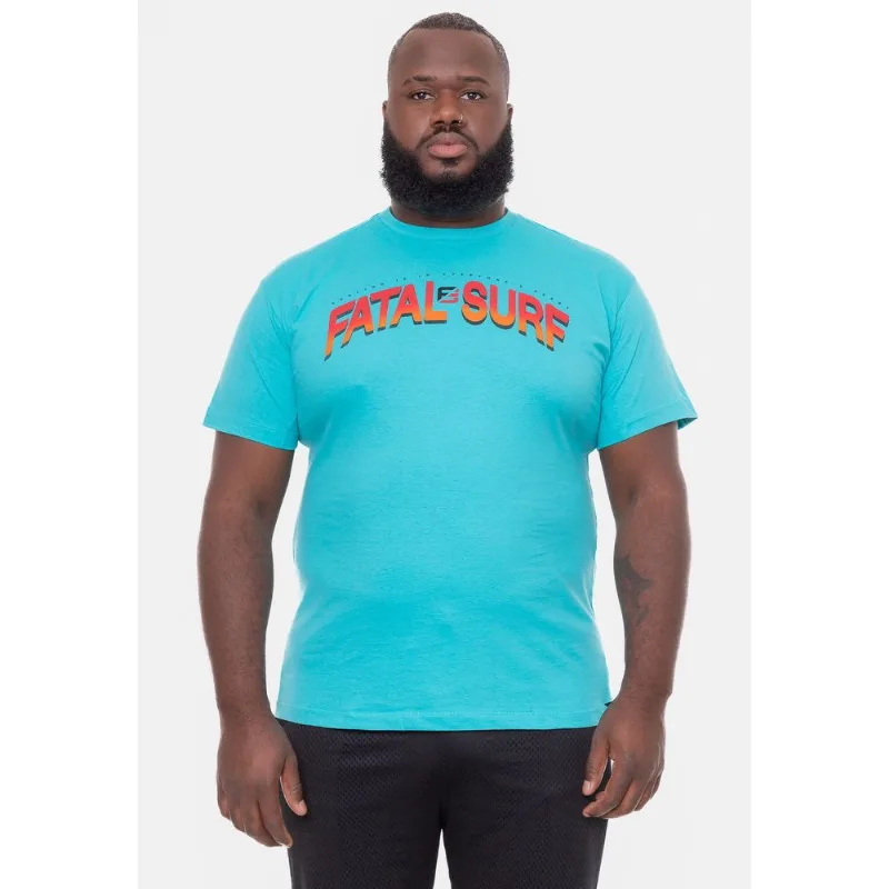 Camiseta Fatal Plus Size Heart Azul - Plus P