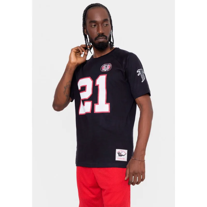 Camiseta Mitchell & Ness Especial NFL Atlanta Falcons Deion Sanders Preta - GG