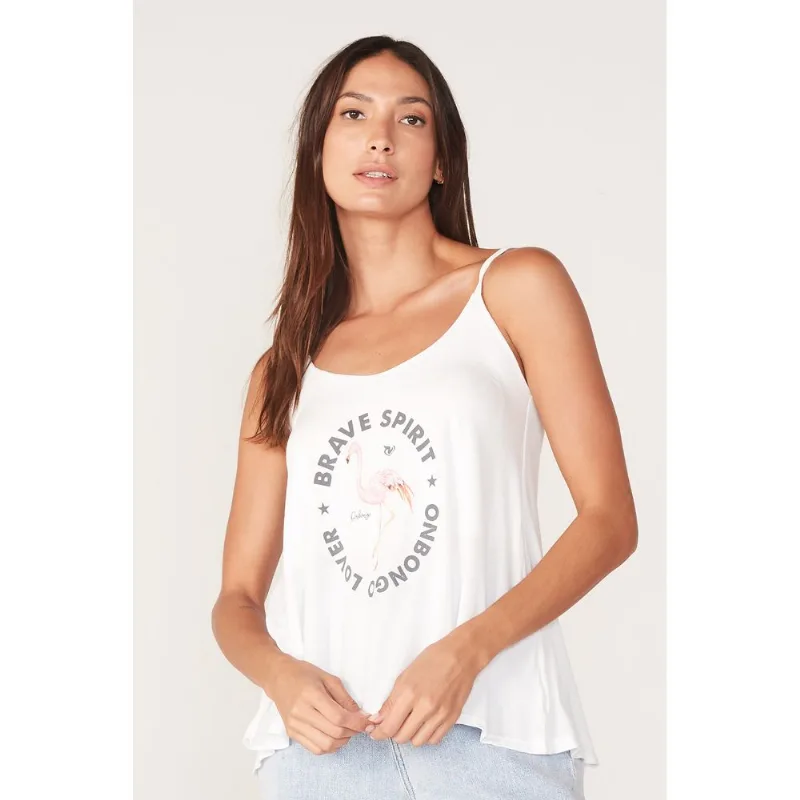 Regata Onbongo Feminina Especial Estampada Branca - P